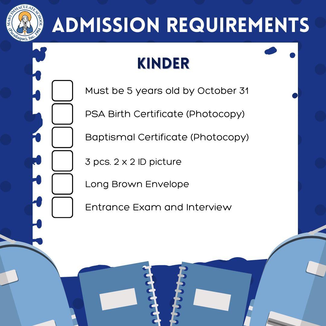 Kinder Admission Flyer